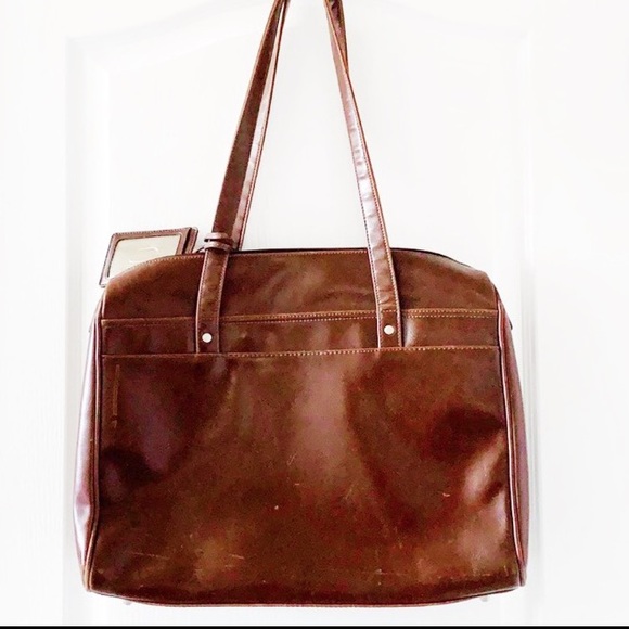 Buxton Other - BUXTON Vintage Brown Leather Briefcase
